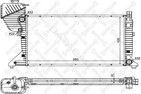 Радиатор охлаждения STELLOX 81-03338-SX