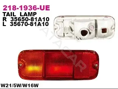 Задние фонари DEPO 218-1936L-UE