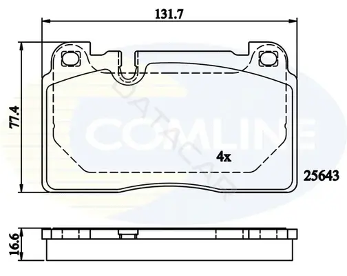 Тормозные колодки COMLINE CBP02302