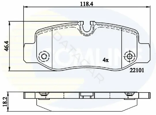 Тормозные колодки COMLINE CBP02315