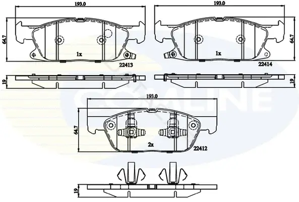 Тормозные колодки COMLINE CBP32310