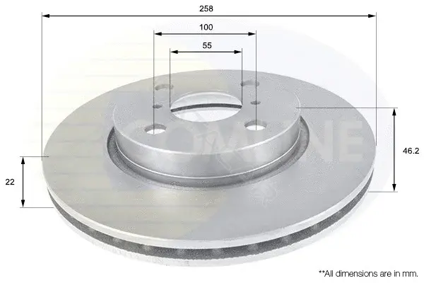 Тормозные диски COMLINE ADC01133V