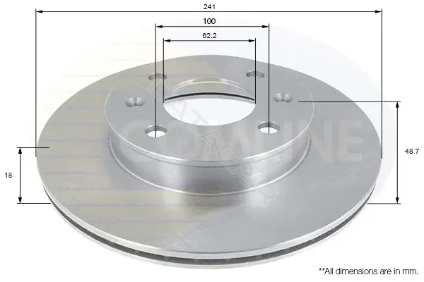 Тормозные диски COMLINE ADC1055V