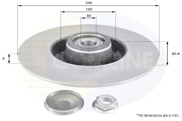 Тормозные диски COMLINE ADC3010