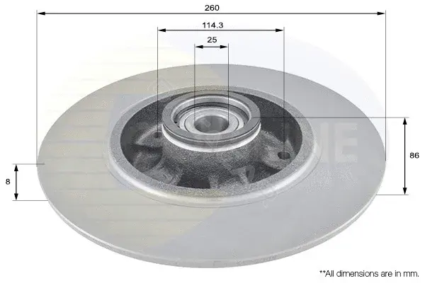 Тормозные диски COMLINE ADC3015