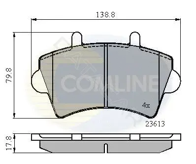 Тормозные колодки COMLINE CBP01035