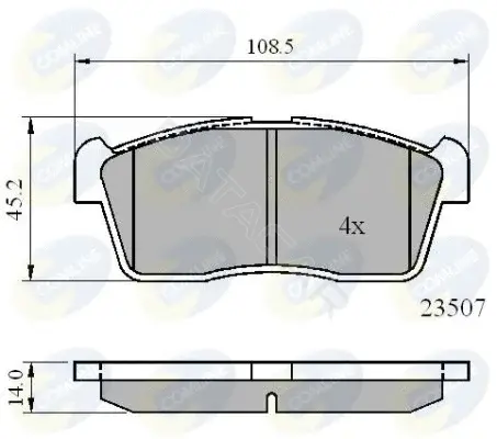 Тормозные колодки COMLINE CBP01113