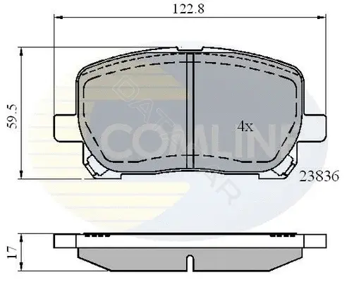 Тормозные колодки COMLINE CBP01132