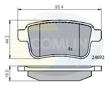 Тормозные колодки COMLINE CBP01715