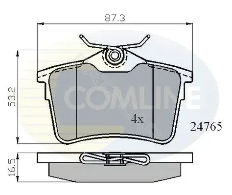 Тормозные колодки COMLINE CBP01797