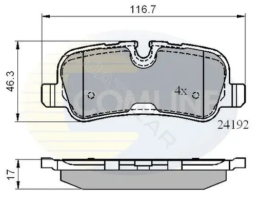 Тормозные колодки COMLINE CBP02021