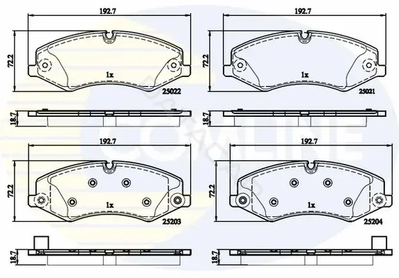 Тормозные колодки COMLINE CBP02210