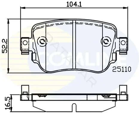 Тормозные колодки COMLINE CBP02220