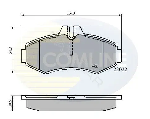 Тормозные колодки COMLINE CBP0480