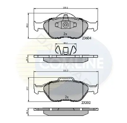 Тормозные колодки COMLINE CBP0891
