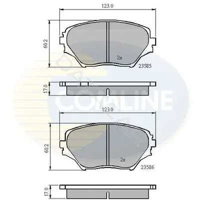 Тормозные колодки COMLINE CBP0944