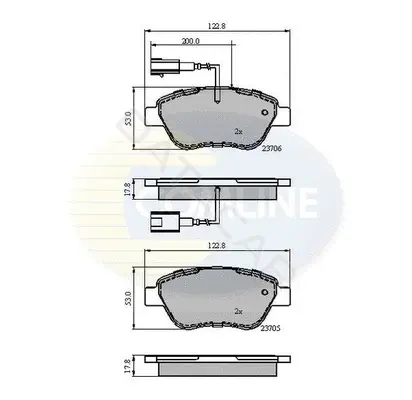 Тормозные колодки COMLINE CBP12047