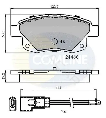 Тормозные колодки COMLINE CBP21554