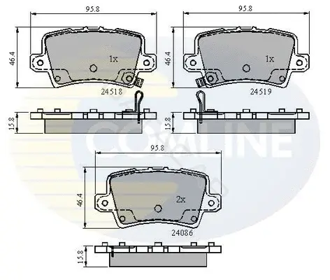 Тормозные колодки COMLINE CBP31587