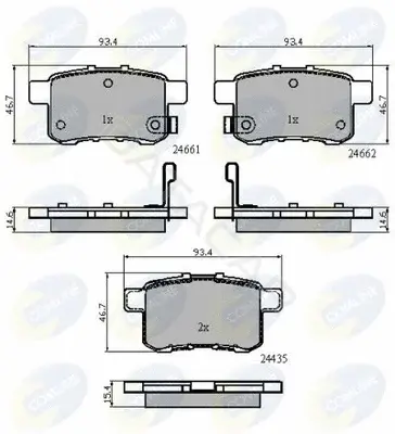 Тормозные колодки COMLINE CBP31711