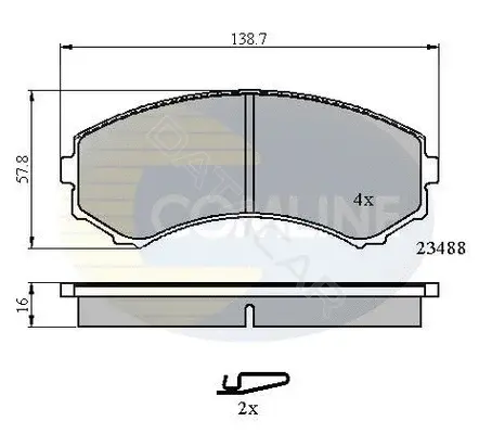 Тормозные колодки COMLINE CBP3172