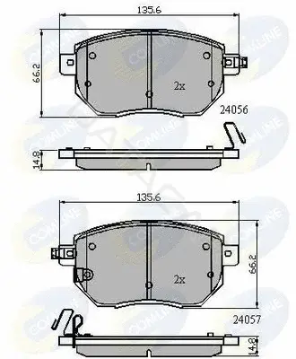 Тормозные колодки COMLINE CBP31745