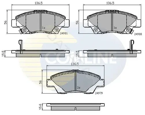 Тормозные колодки COMLINE CBP32036