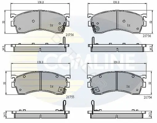 Тормозные колодки COMLINE CBP3326