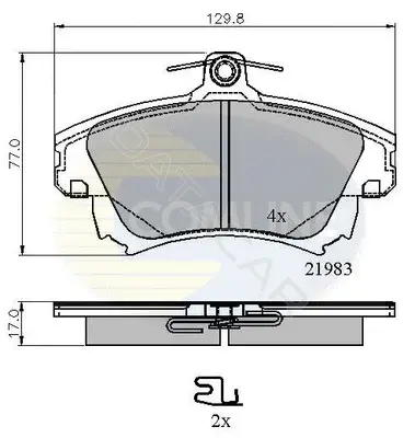 Тормозные колодки COMLINE CBP3813