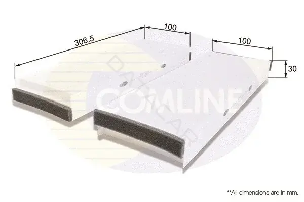 Фильтр салонный COMLINE EKF164