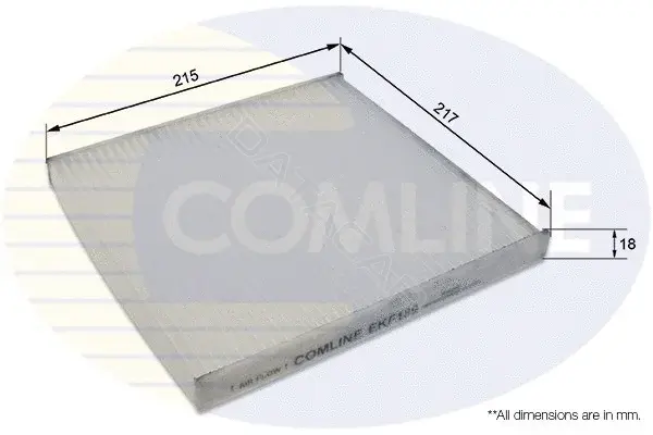 Фильтр салонный COMLINE EKF189