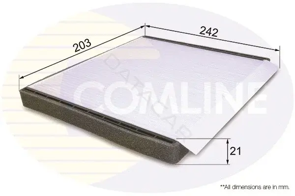 Фильтр салонный COMLINE EKF203