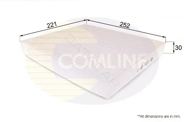 Фильтр салонный COMLINE EKF210