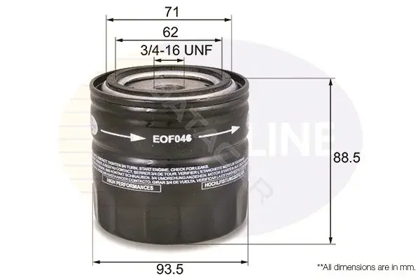 Масляный фильтр COMLINE EOF046