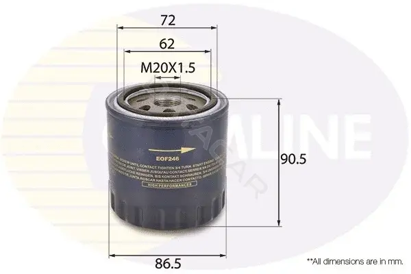 Масляный фильтр COMLINE EOF246
