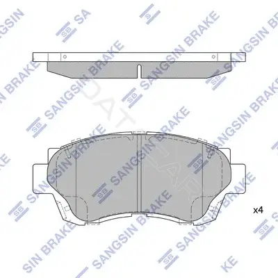 Тормозные колодки Hi-Q SP1138