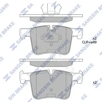 Тормозные колодки Hi-Q SP2344