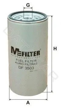 Топливный фильтр MFILTER DF3503