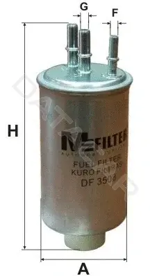 Топливный фильтр MFILTER DF3508