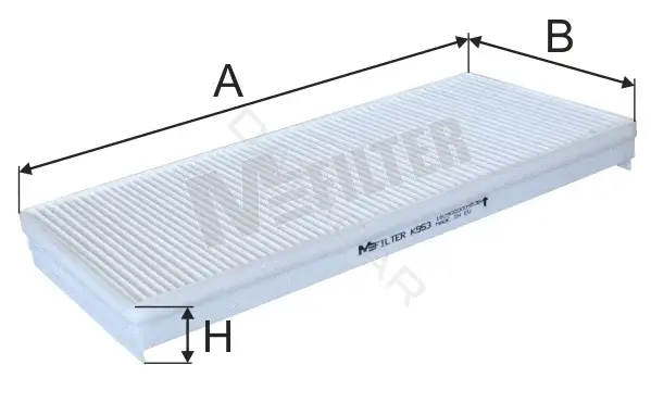 Фильтр салонный MFILTER K953