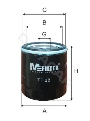 Масляный фильтр MFILTER TF28