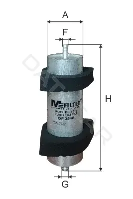 Топливный фильтр MFILTER DF3548