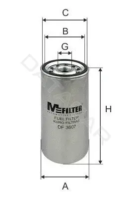 Топливный фильтр MFILTER DF3607