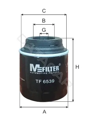 Масляный фильтр MFILTER TF6539