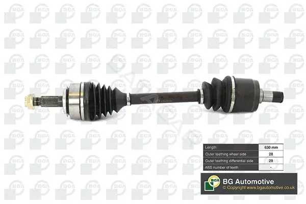Приводной вал / Полуось BGA DS2519L