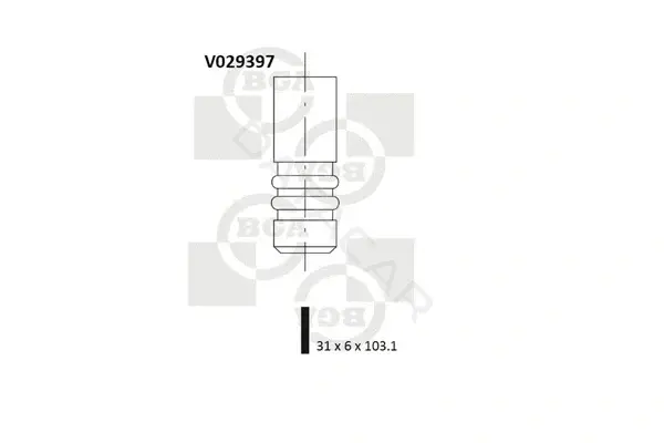 Впускной клапан BGA V029397