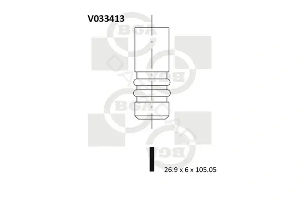 Впускной клапан BGA V033413