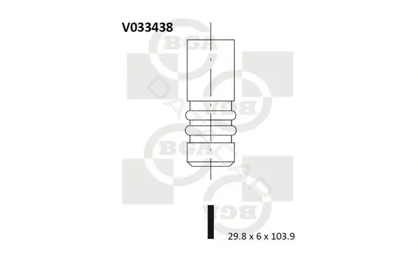 Выпускной клапан BGA V033438