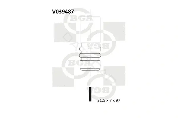 Выпускной клапан BGA V039487