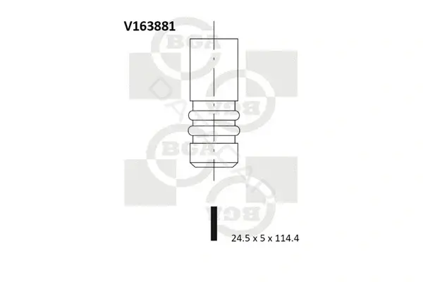 Выпускной клапан BGA V163881